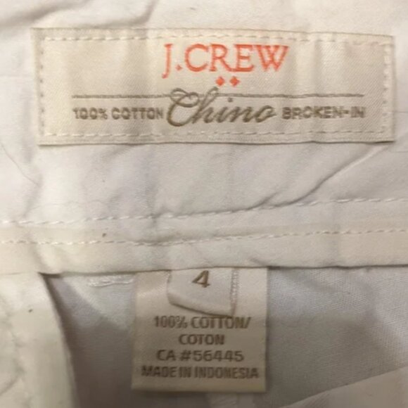 J. Crew - 3" Chino Shorts 36234 | Optic White | Size 4 - Picture 7 of 7